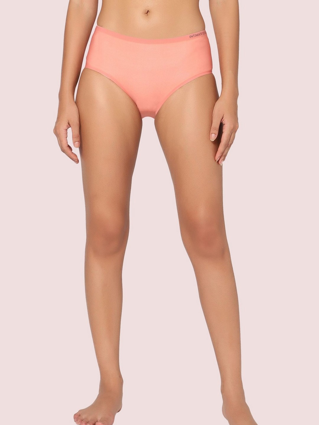 

INTIMATE QUEEN Lemon Bae Seamless Quick Dry Anti-Bacterial Bikini Briefs, Pink