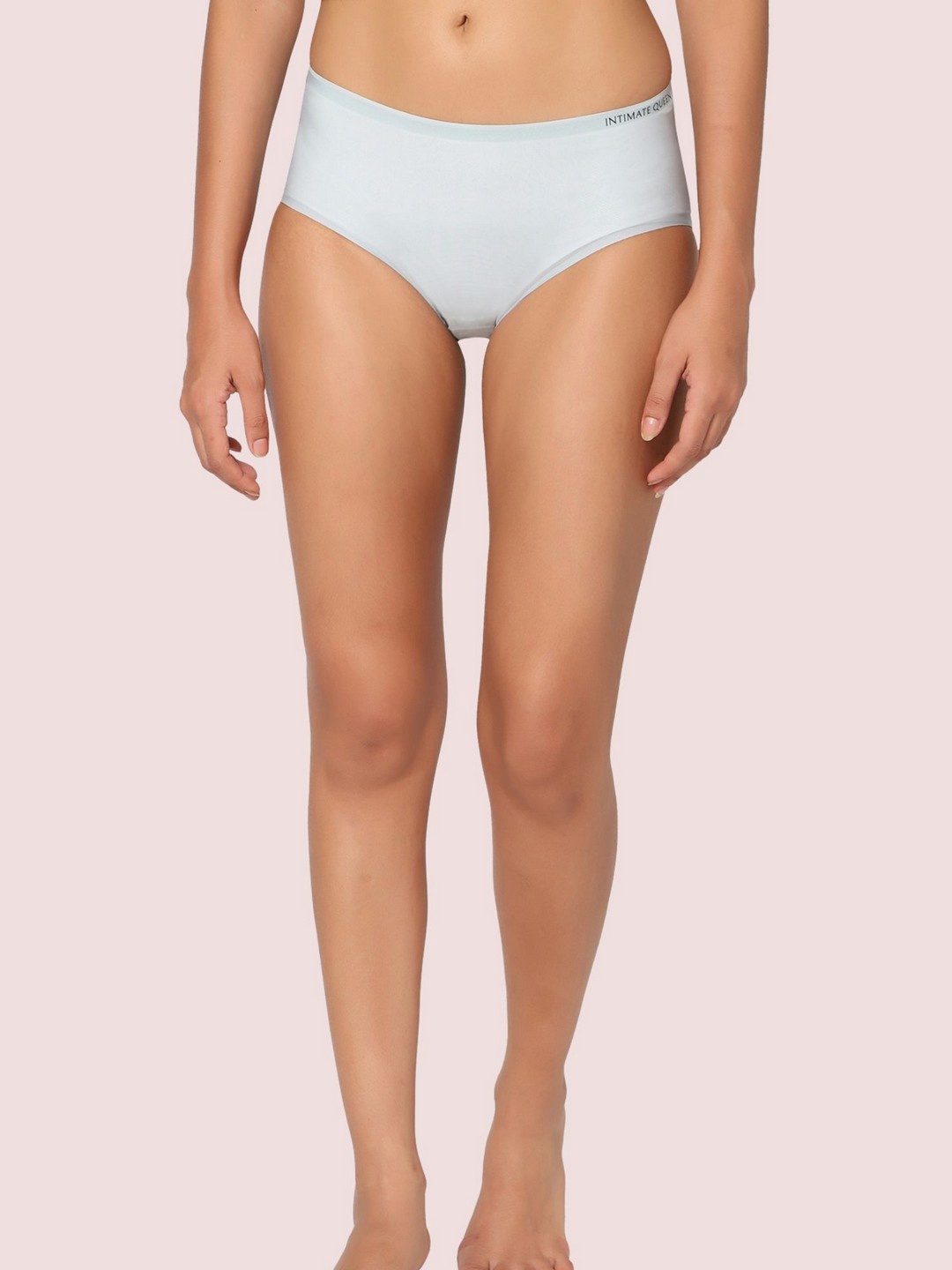 

INTIMATE QUEEN Lemon Bae Seamless Quick Dry Anti-Bacterial Bikini Briefs, Blue