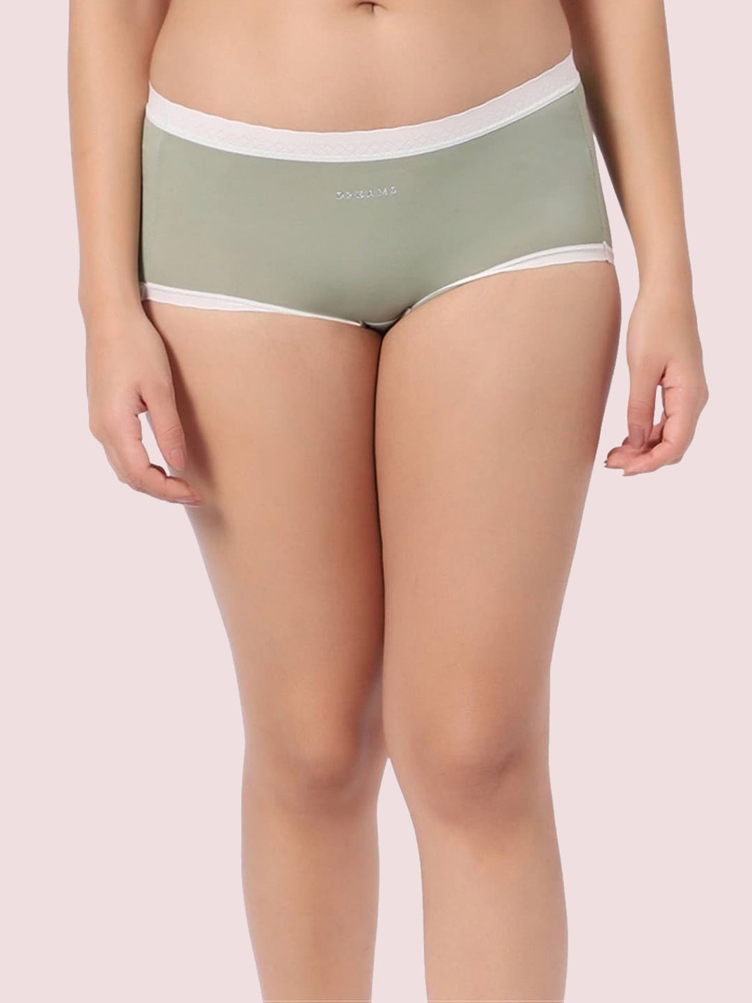 

INTIMATE QUEEN Corn Bae Full Coverage Boy Shorts Lacy Bikini Briefs, Green