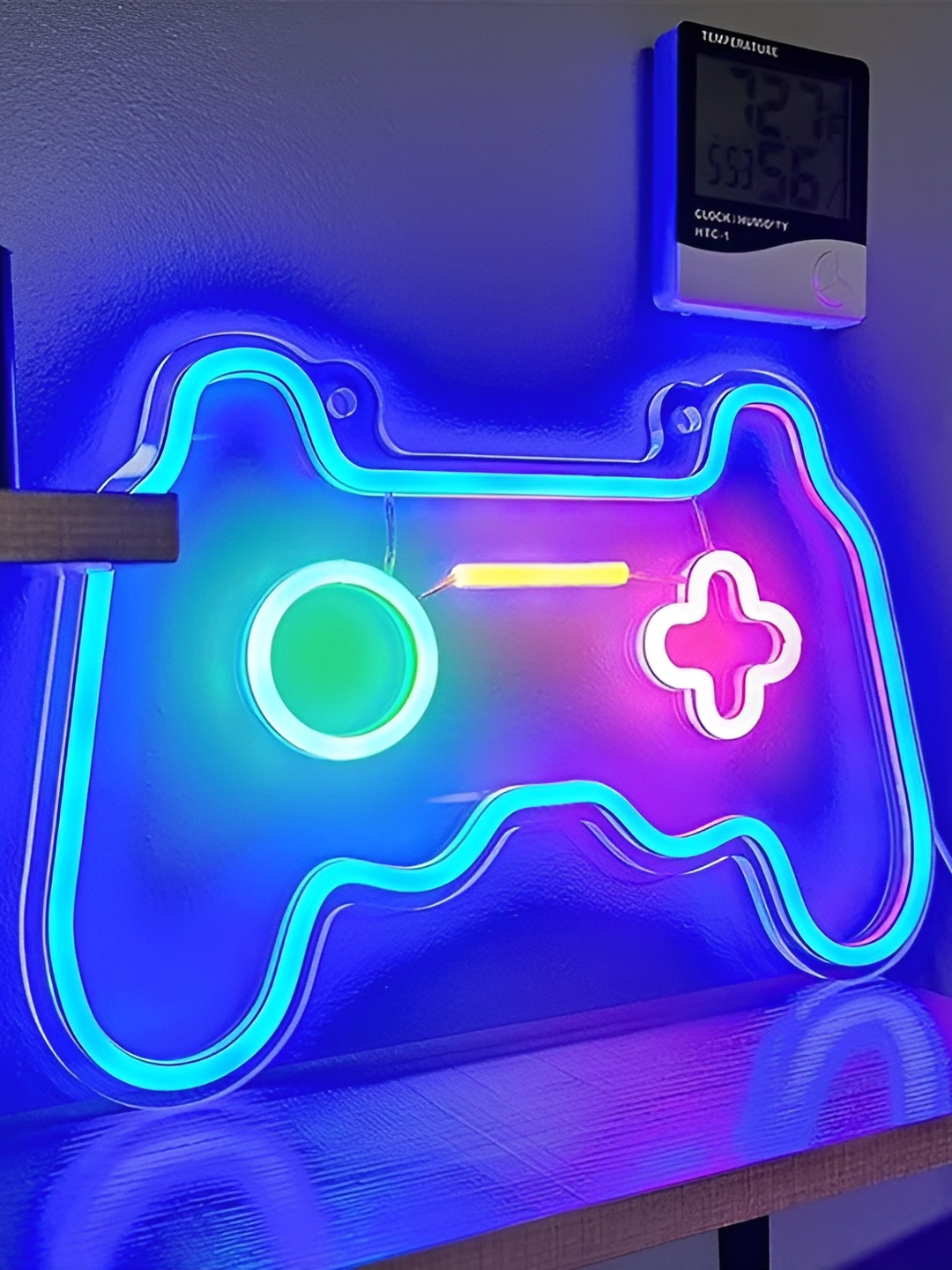 

the party planet Blue & Pink Game Remote Shaped Acrylic LED Neon Lights