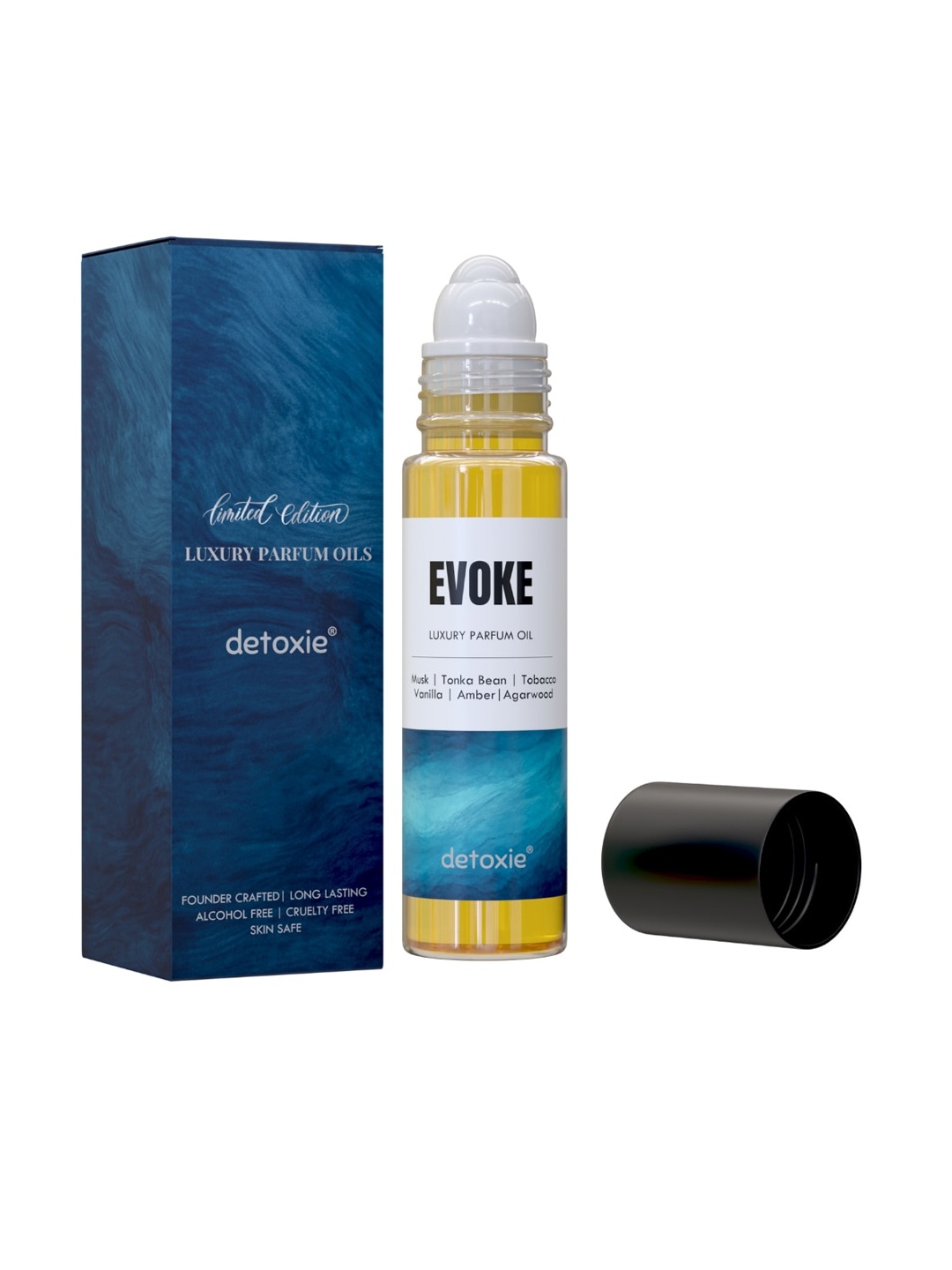 

Detoxie Evoke Luxury Parfum Oil Attar - 8 ml, White