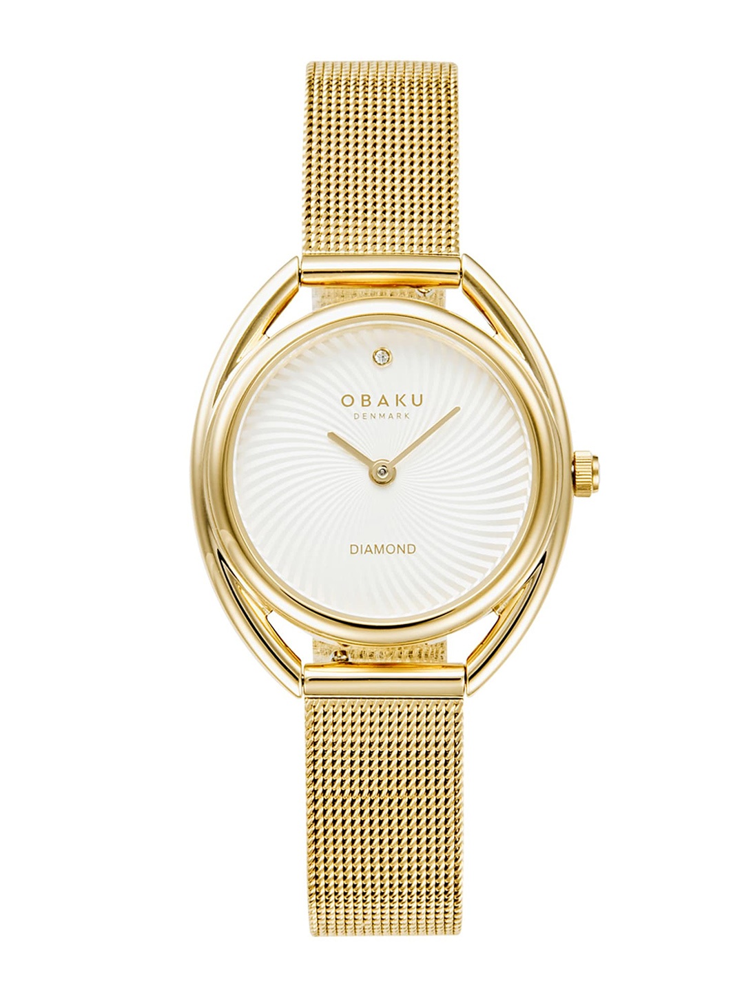 

Obaku Juvel Women Embellished Dial & Stainless Steel Straps Analogue Watch V286LXGIMG, Gold
