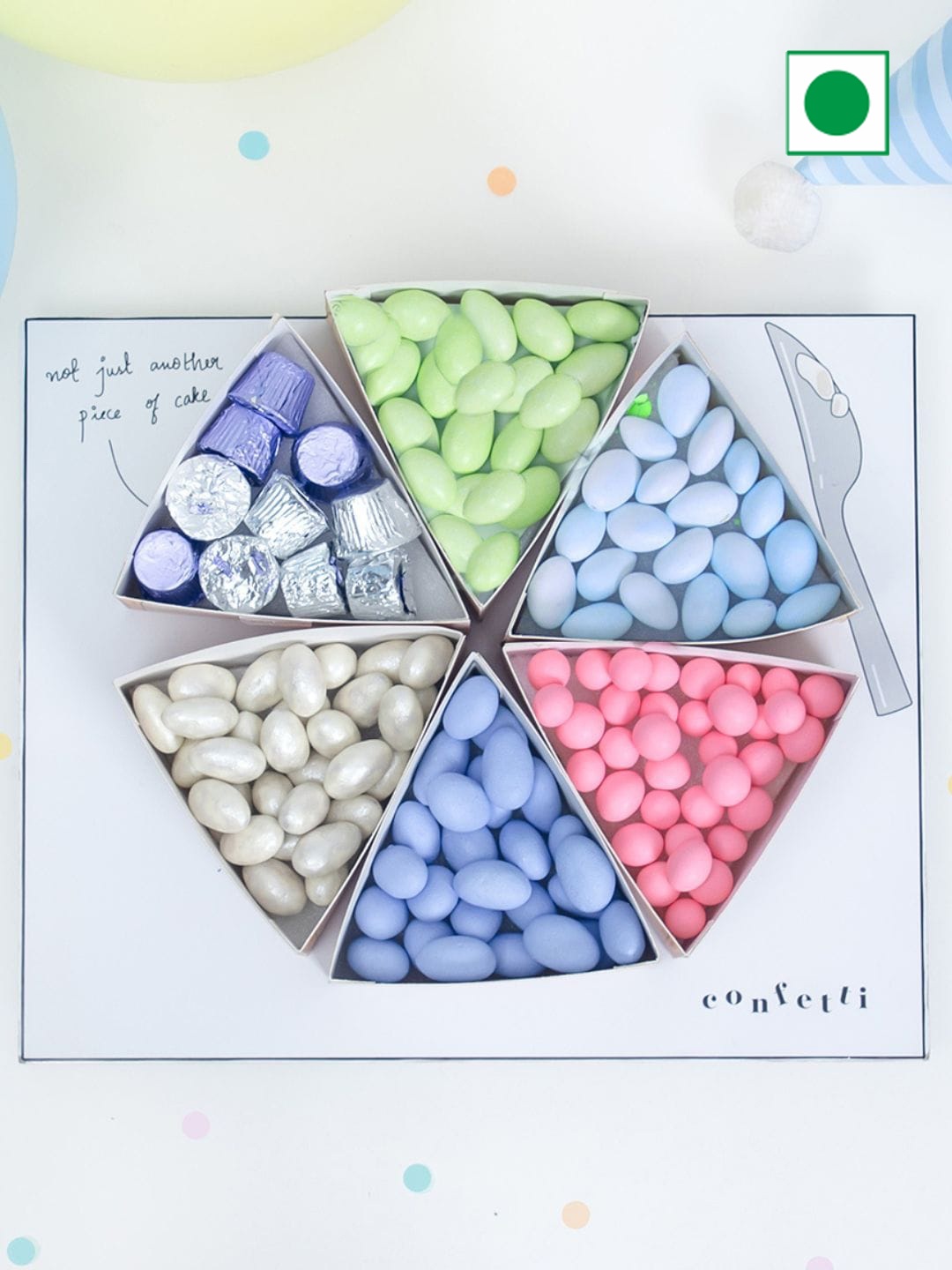 

Confetti Gifts 6-Pcs Assorted Birthday Gift Hamper, Blue