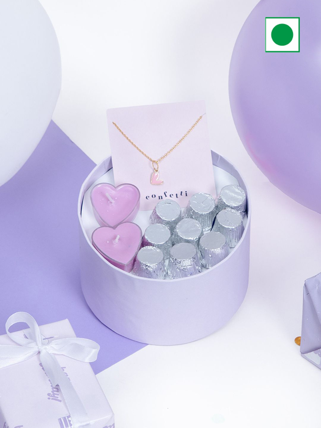 

Confetti Gifts Set Of 3 Chocolate Birthday Gift Set, Purple