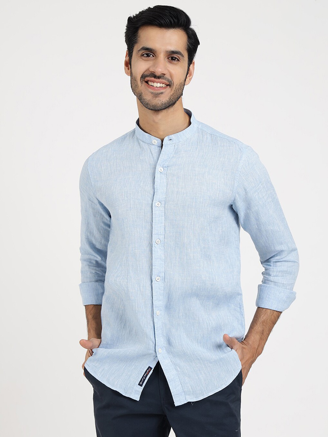 

JADE BLUE Men Slim Fit Opaque Casual Shirt