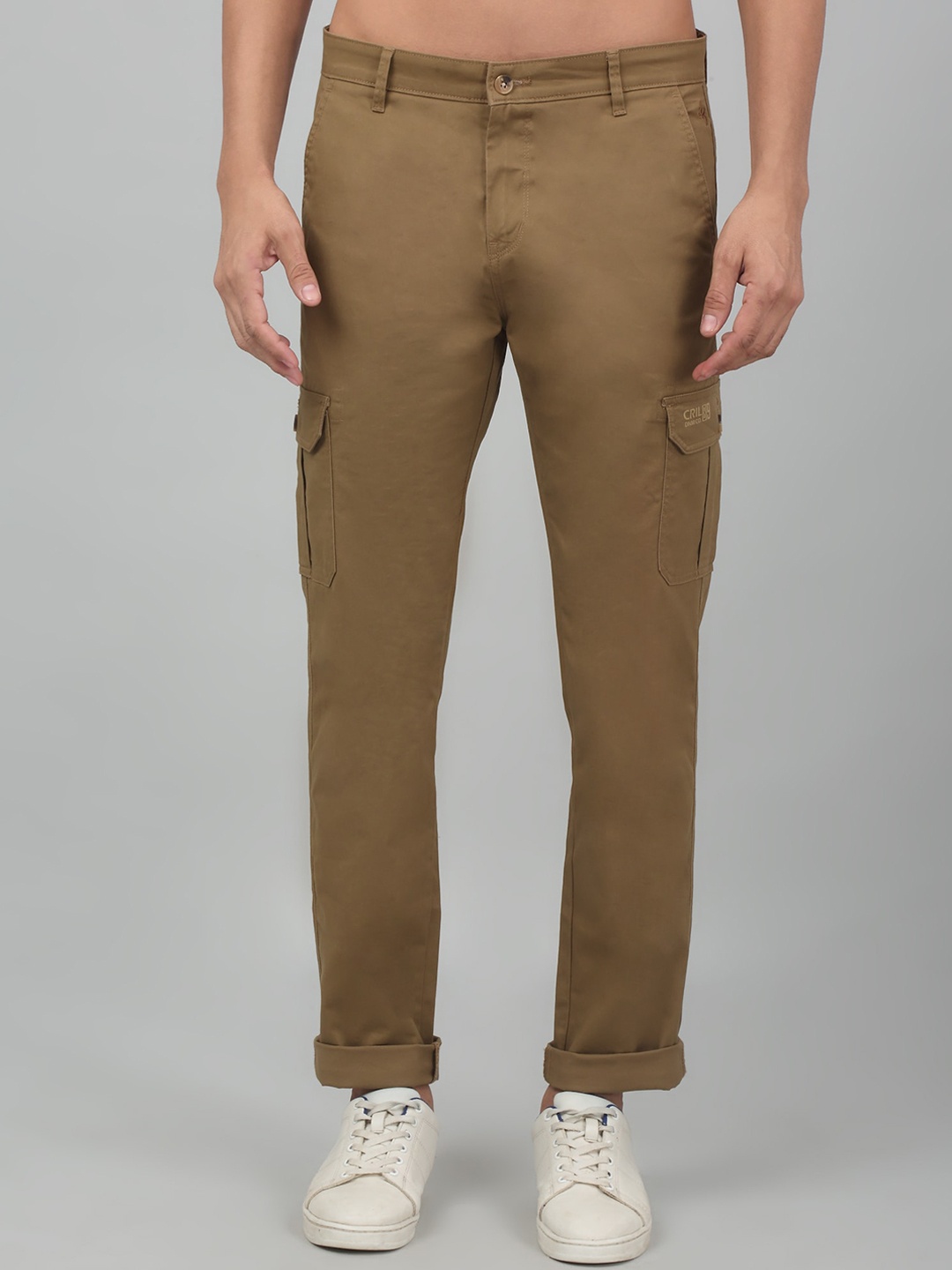 

Cantabil MenCotton Cargos Trousers, Khaki