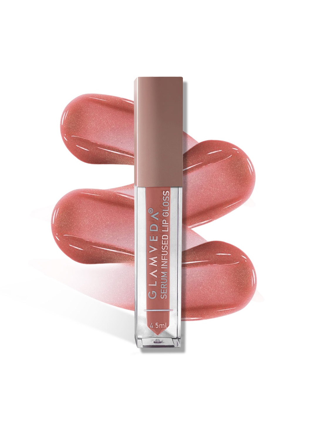 

GLAMVEDA High Shine Serum Infused Lip Gloss with Vitamin E & Cocoa 4.5 ml - Tempted 112, Brown