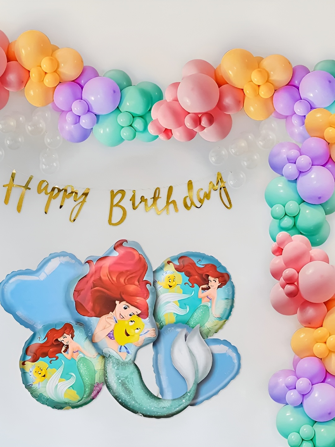 

Special You 78-Pcs Pink, Peach-Colored & Purple Foil Balloons Birthday Decors