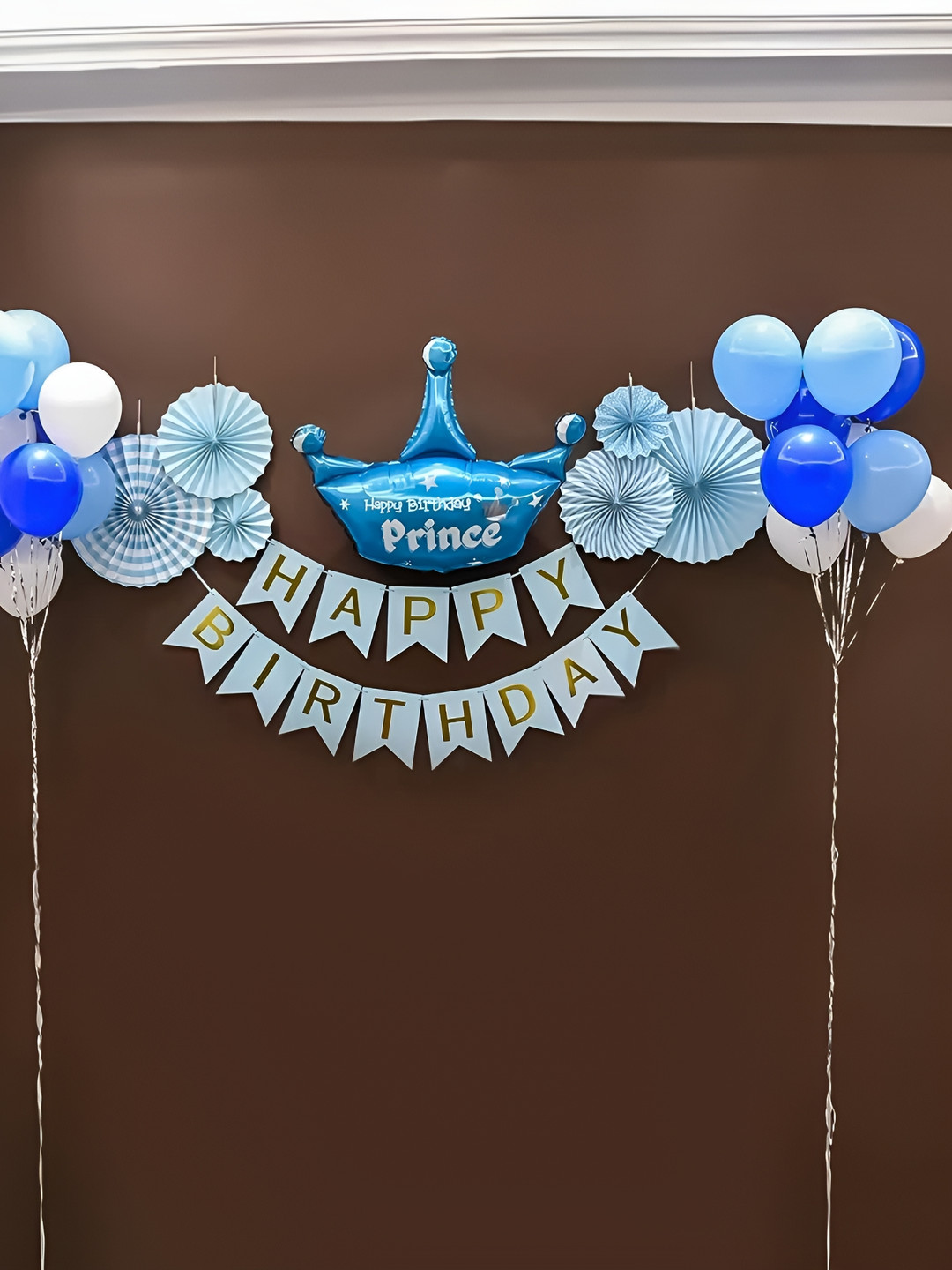 

Special You 41-Pcs Blue & White Foil Balloons Birthday Decors