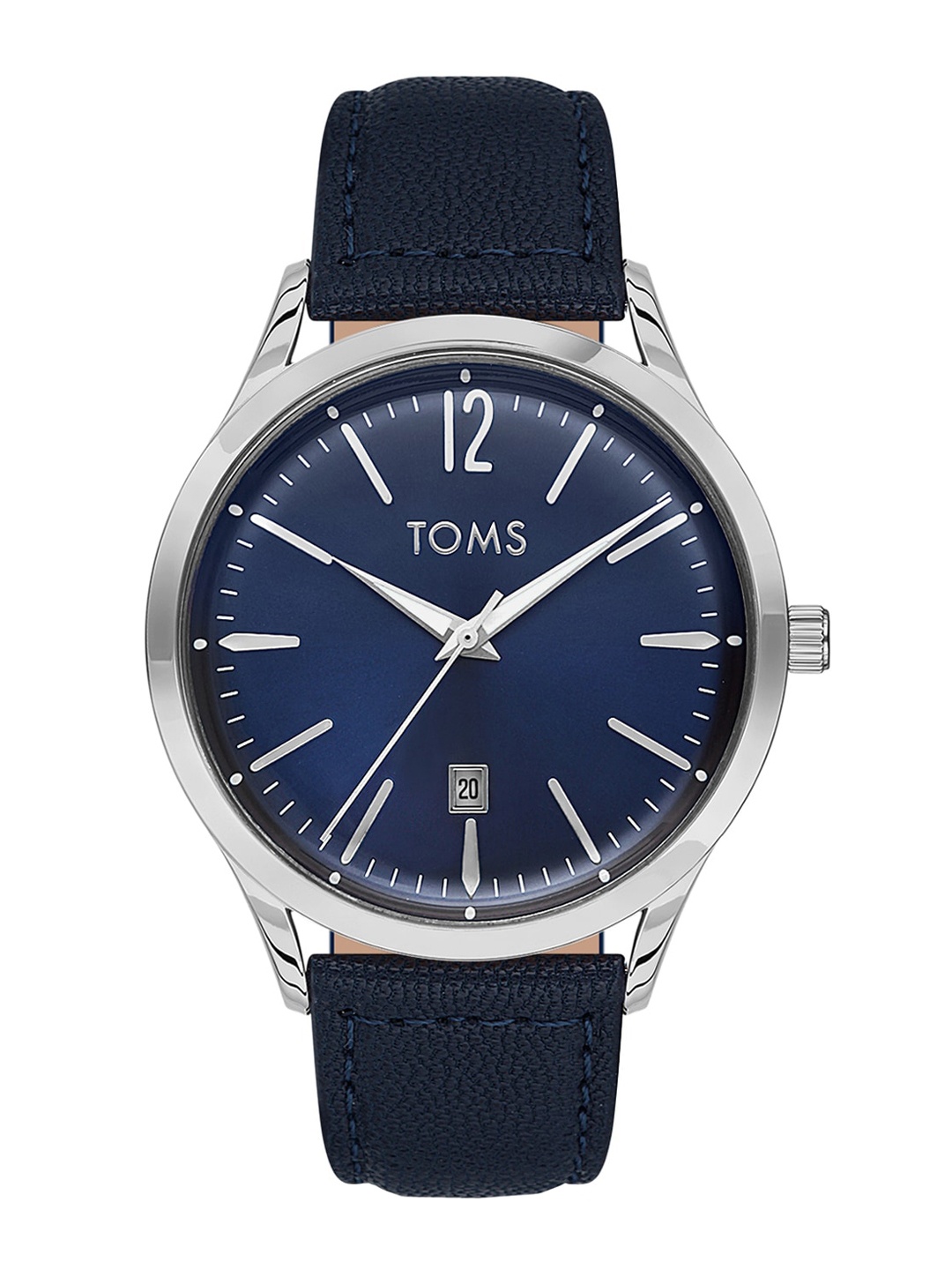 

TOMS Men Printed Dial & Leather Straps Analogue Watch TM71706B-A2, Blue