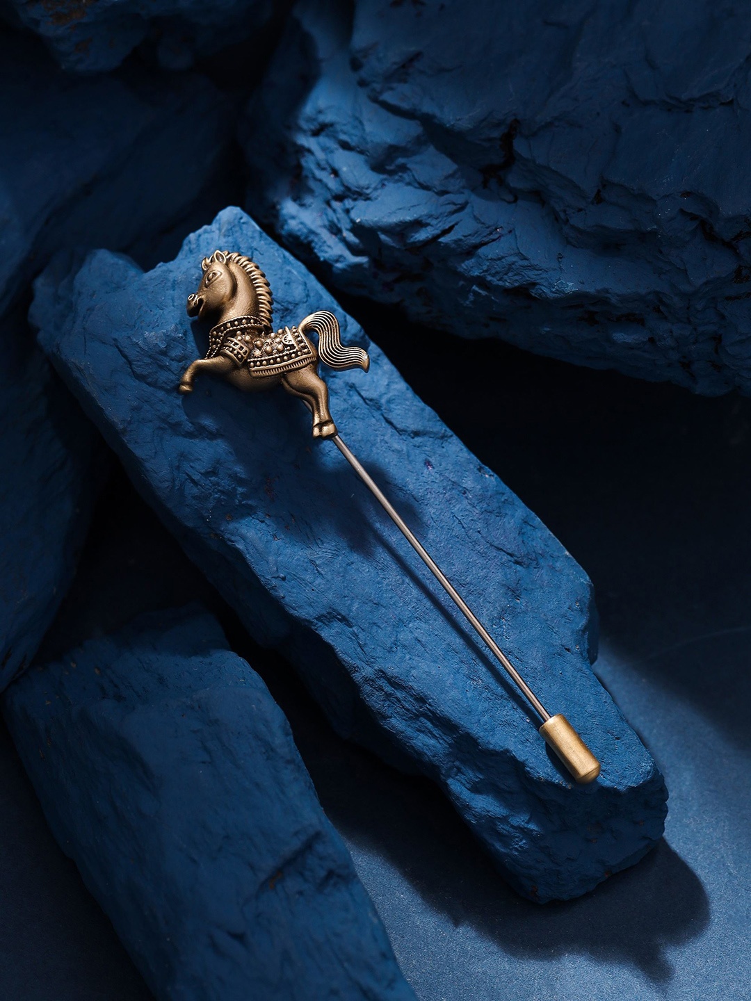 

RAMO Boys Heritage Horse Lapel Pin Brooch, Gold