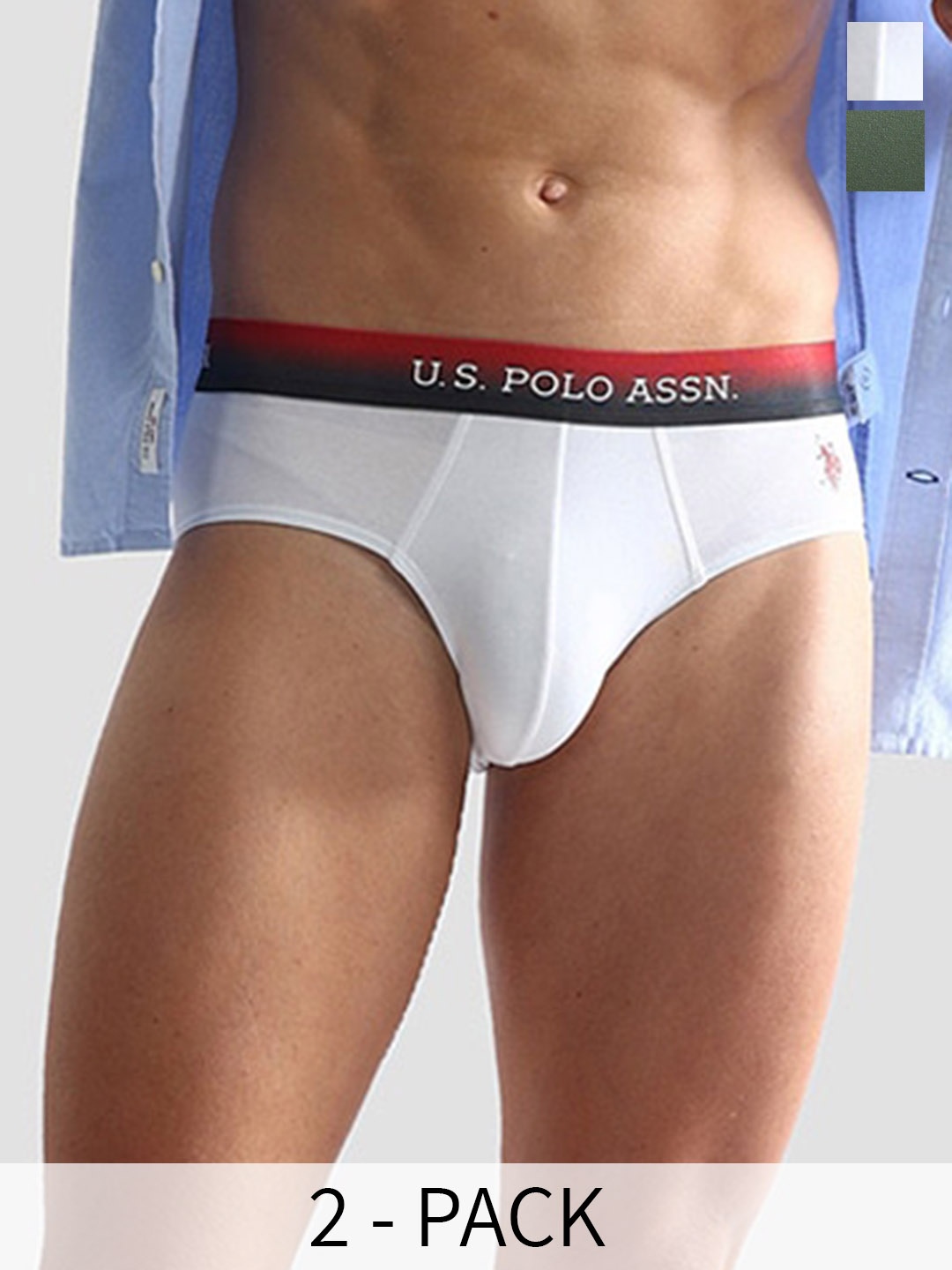 

U.S. Polo Assn. Pack Of 2 Basic Briefs OEB05-WD0-P2, White