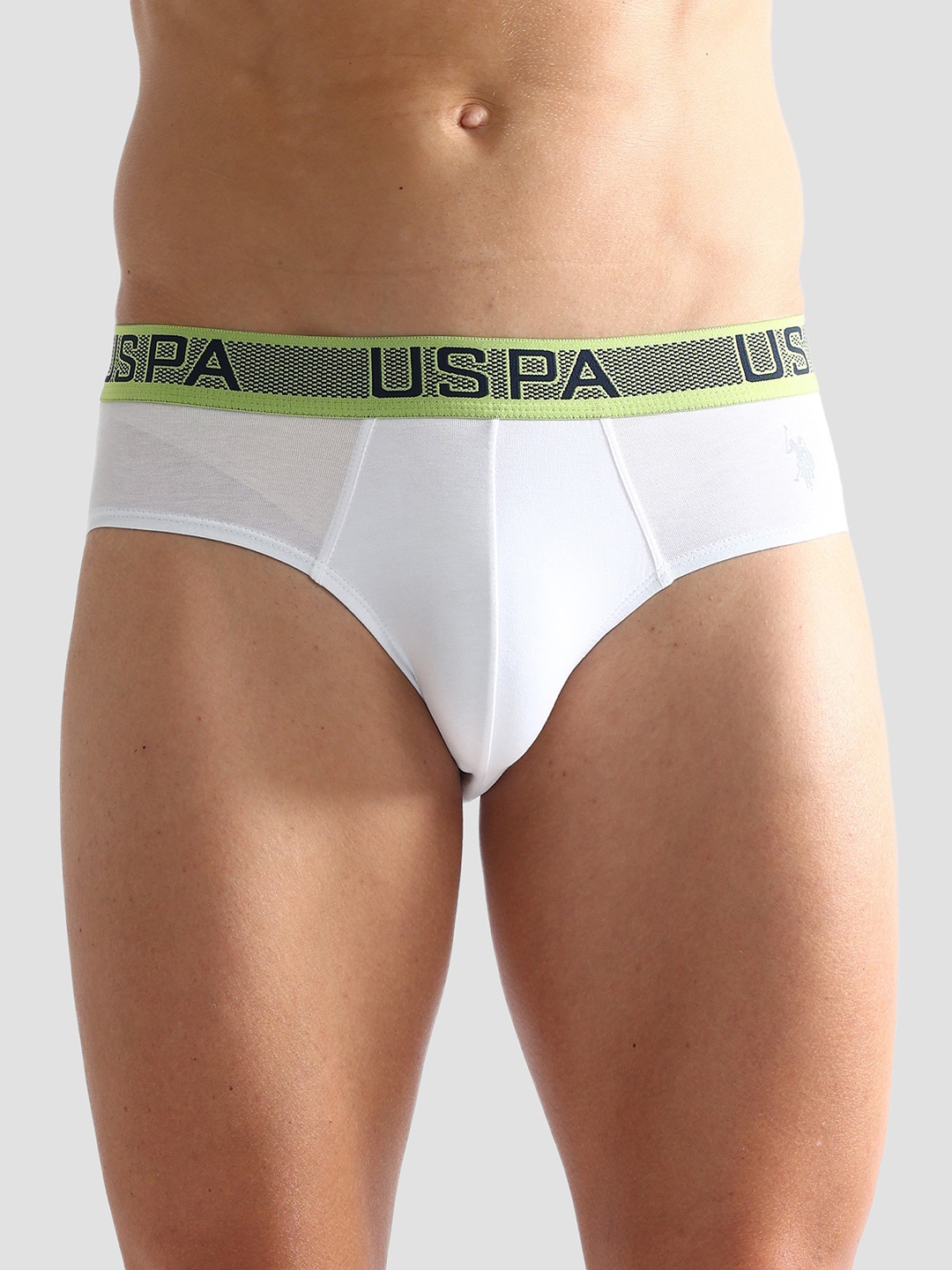 

U.S. Polo Assn. Mid-Rise Anti Microbial Hipster Briefs OEB04-001-PL, White