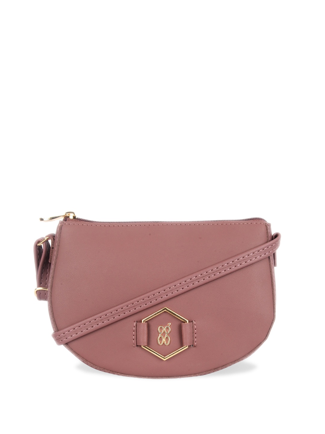 

Baggit Structured Sling Bag, Pink