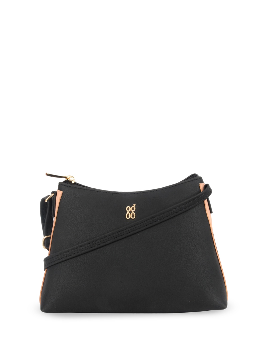 

Baggit Lpxe Silent Kiku Structured Sling Bag, Black