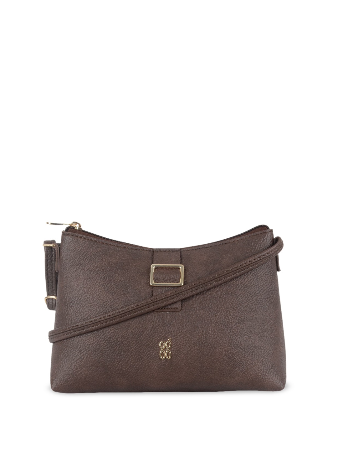 

Baggit Textured Structured Hobo Bag, Brown