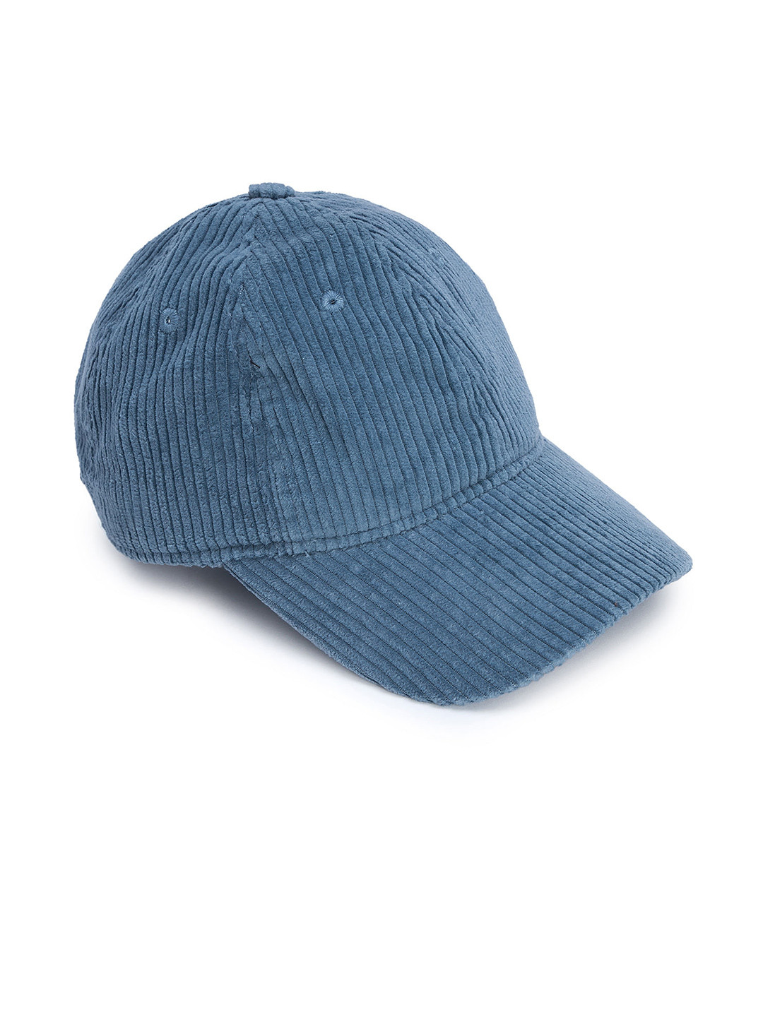 

Flying Machine Men Textured Pure Cotton Corduroy Baseball Cap, Blue