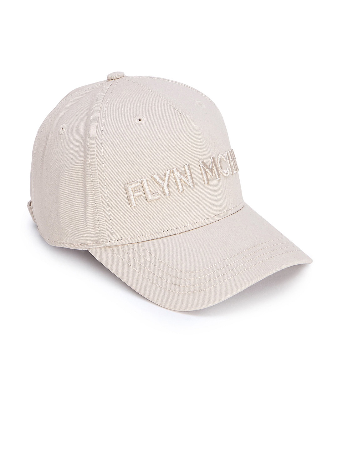 

Flying Machine Men Embroidered Twill Baseball Cap, White