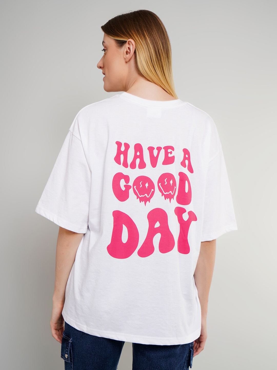 

ABSOLUTE DEFENSE Women Typography Printed T-shirt, White