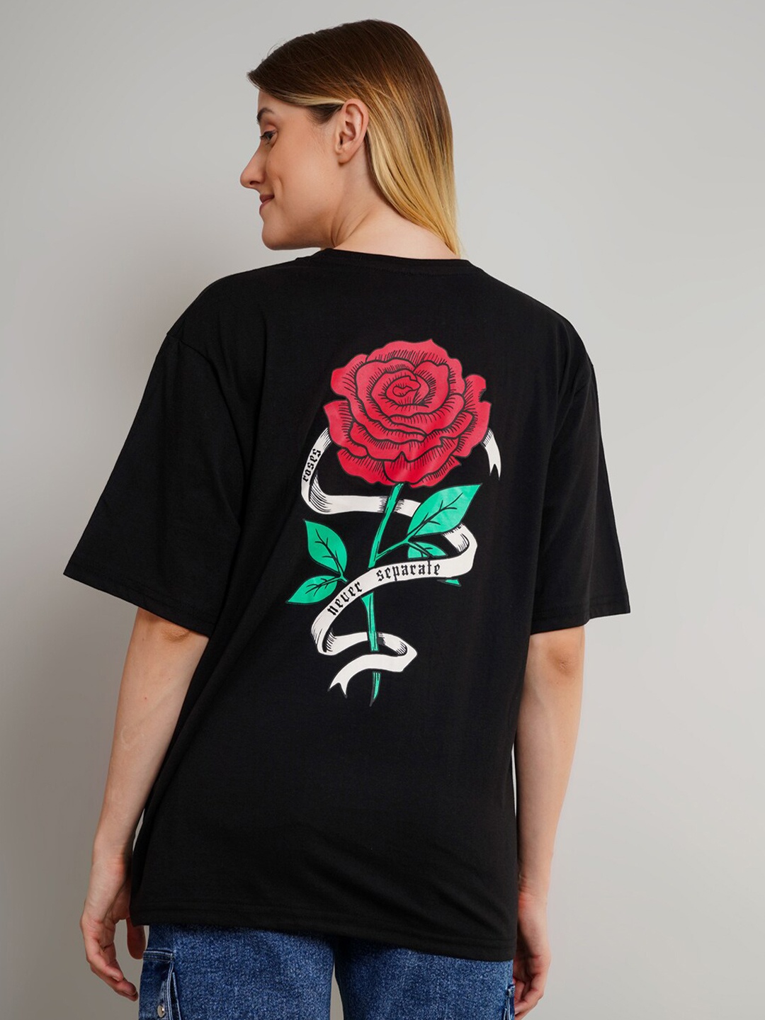 

ABSOLUTE DEFENSE Women Printed T-shirt, Black