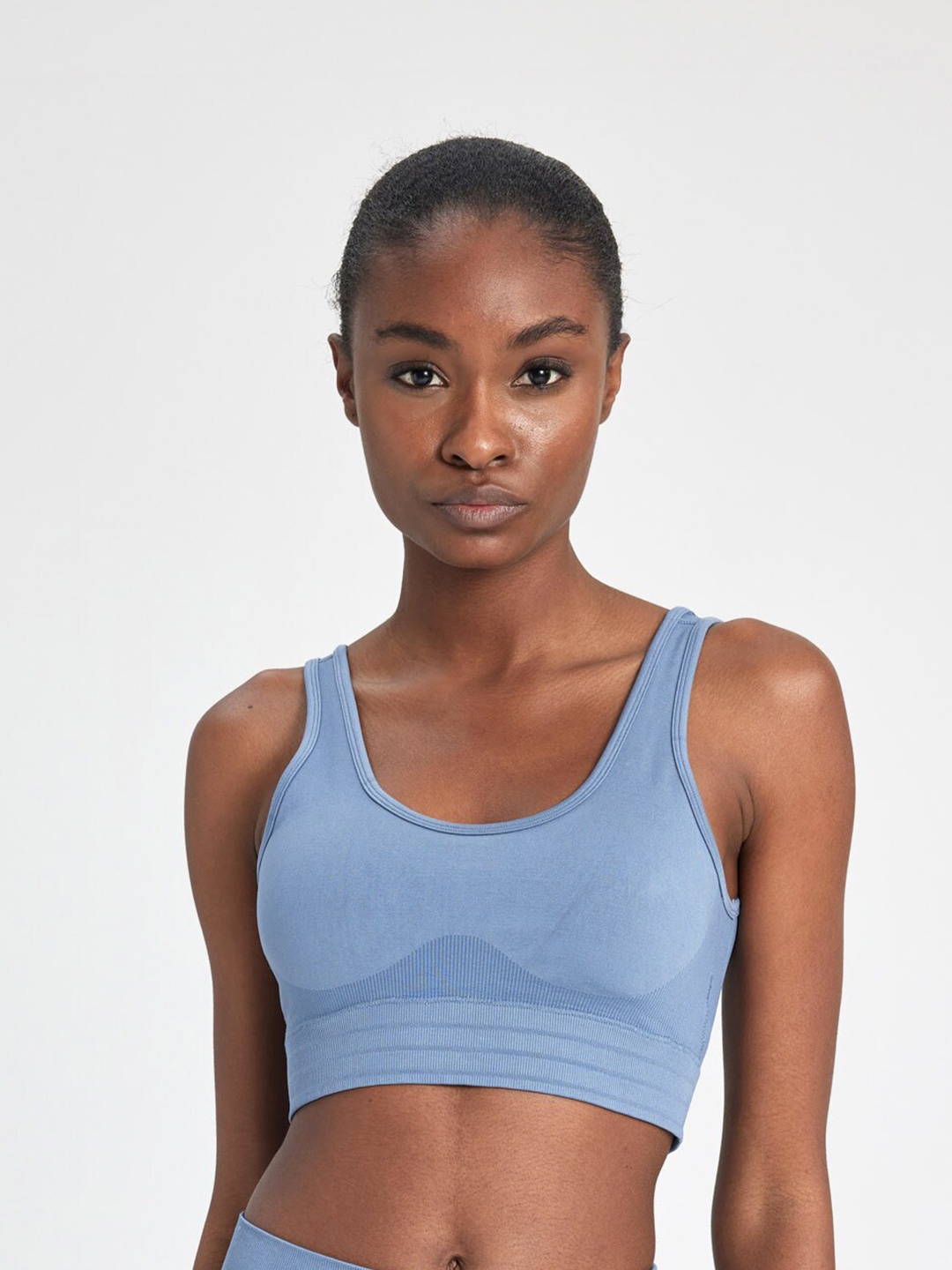

DeFacto Full Coverage Underwired Lightly Padded Workout Bra With All Day Comfort, Blue
