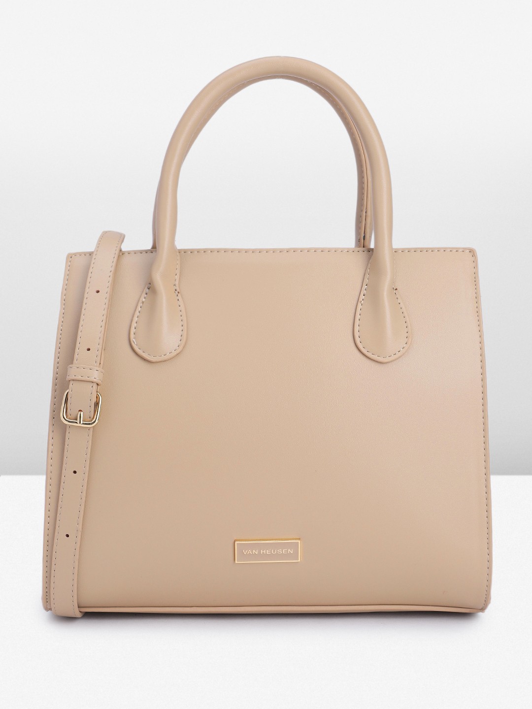

Van Heusen Structured Handheld Bag, Beige