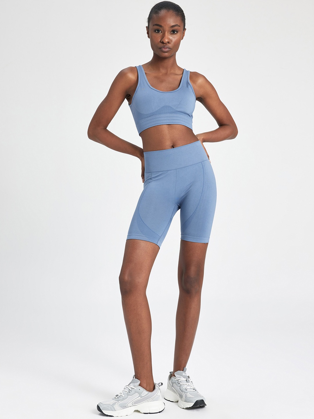 

DeFacto Women Ankle-Length Gym Tights, Blue
