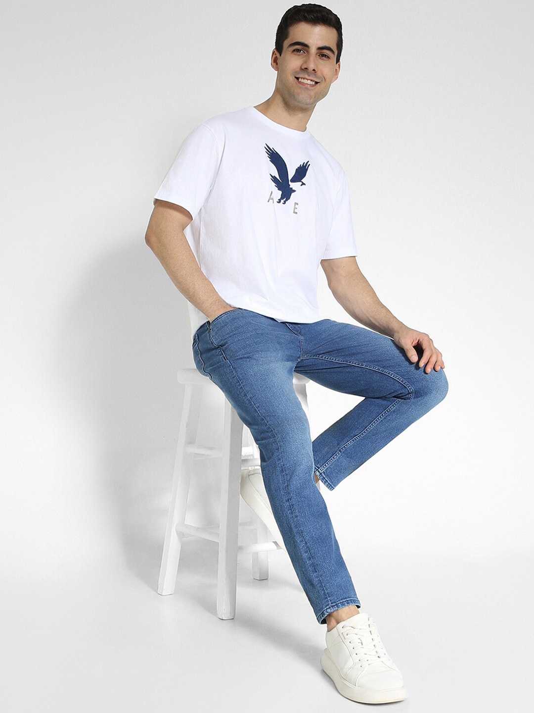 

AMERICAN EAGLE OUTFITTERS Men Printed T-shirt, White