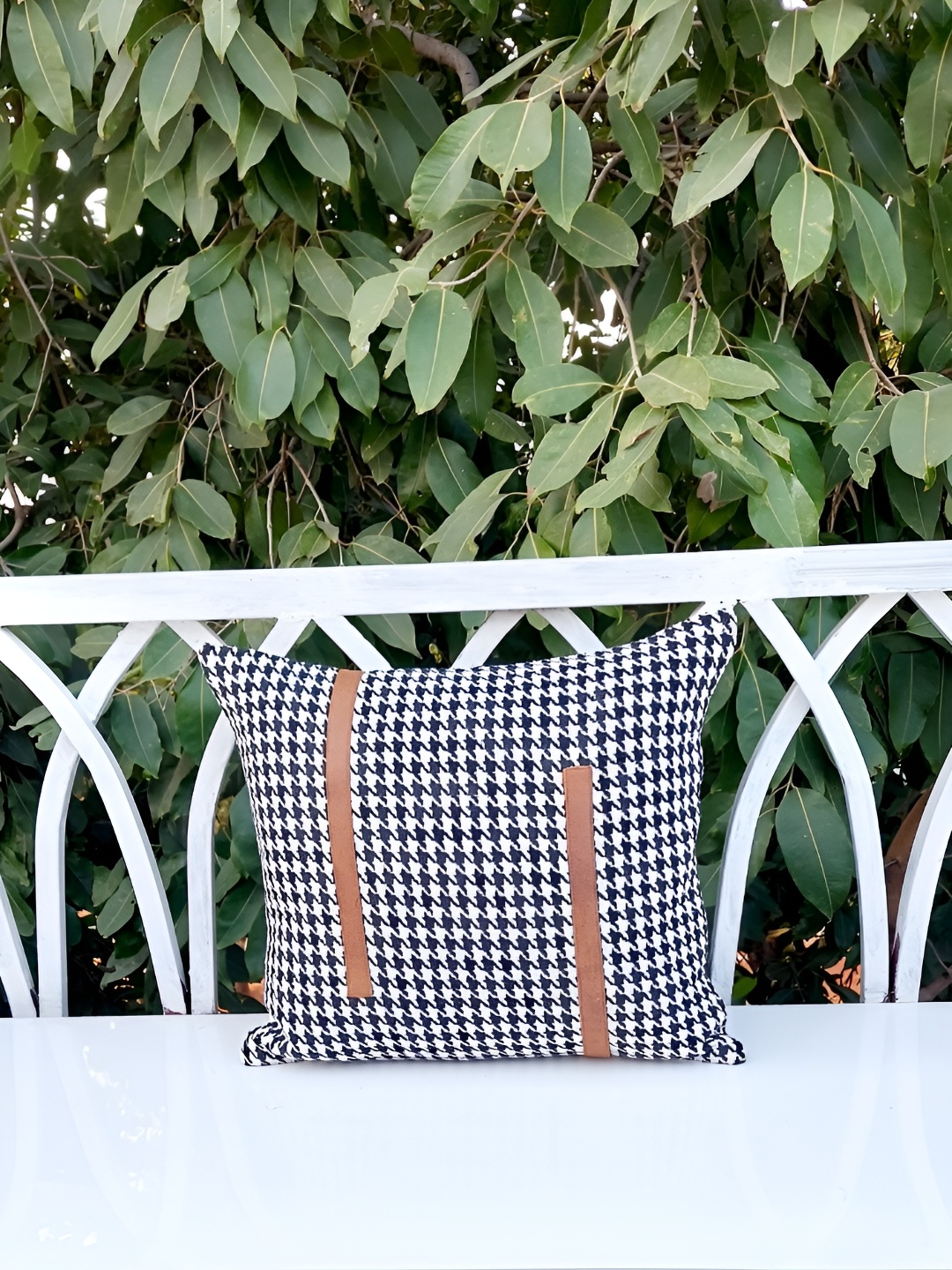 

THROWPILLOW Black & White Geometric Square Cushion Covers