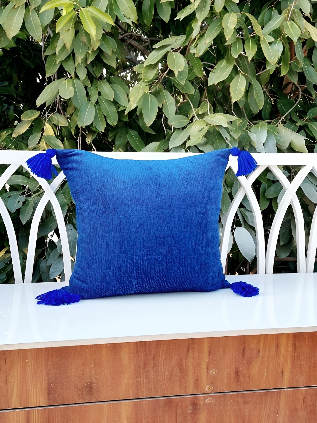 

THROWPILLOW Navy Blue Square Cushion Covers