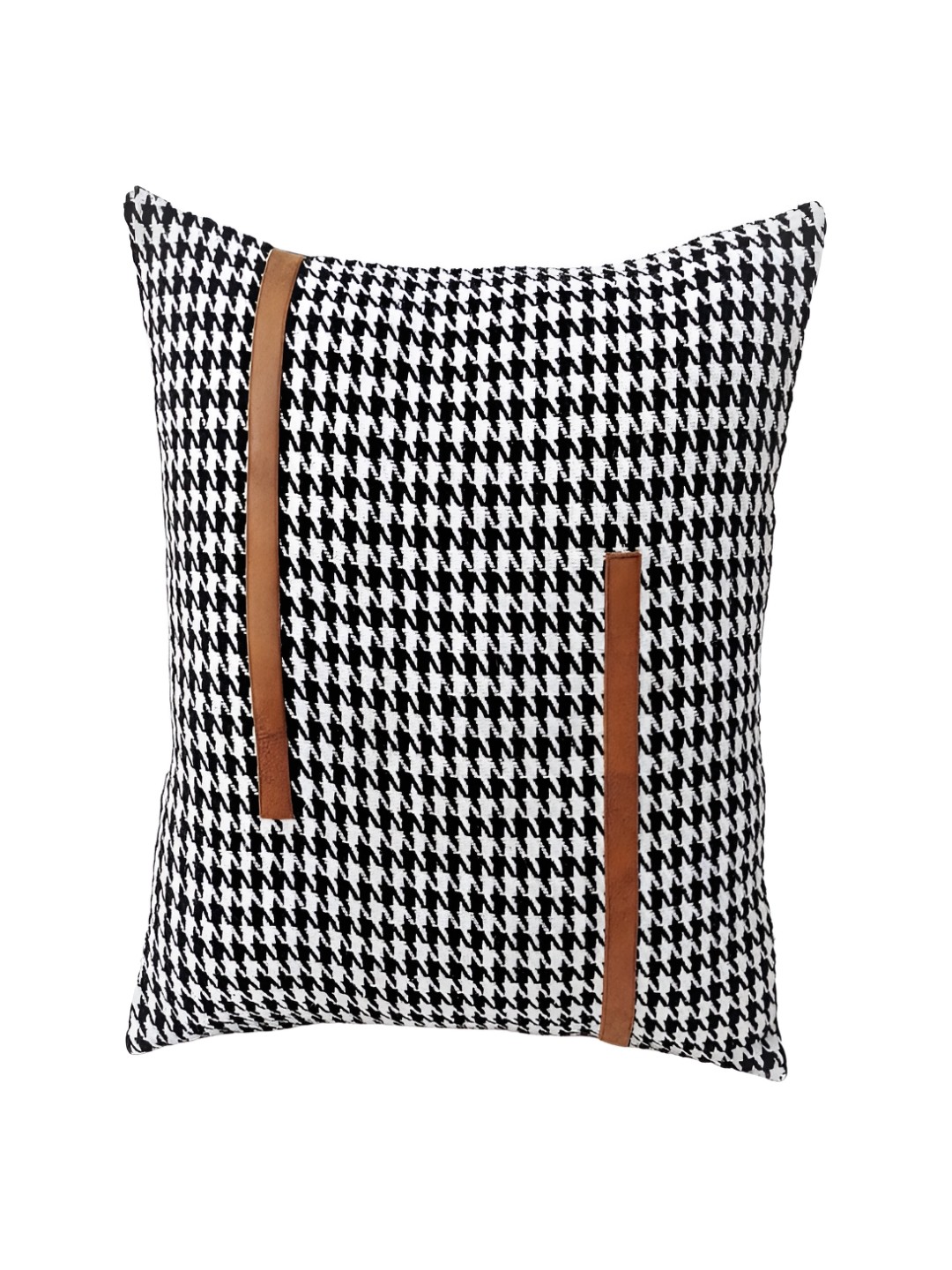 

THROWPILLOW Black & White Geometric Printed Square Cushion Cover