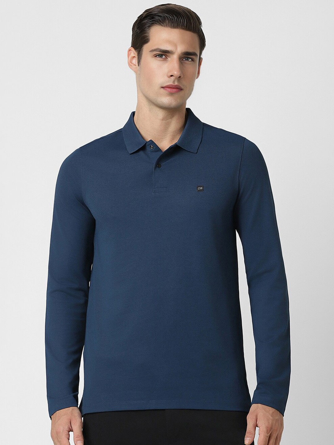 

Peter England Men Polo Collar T-shirt, Navy blue