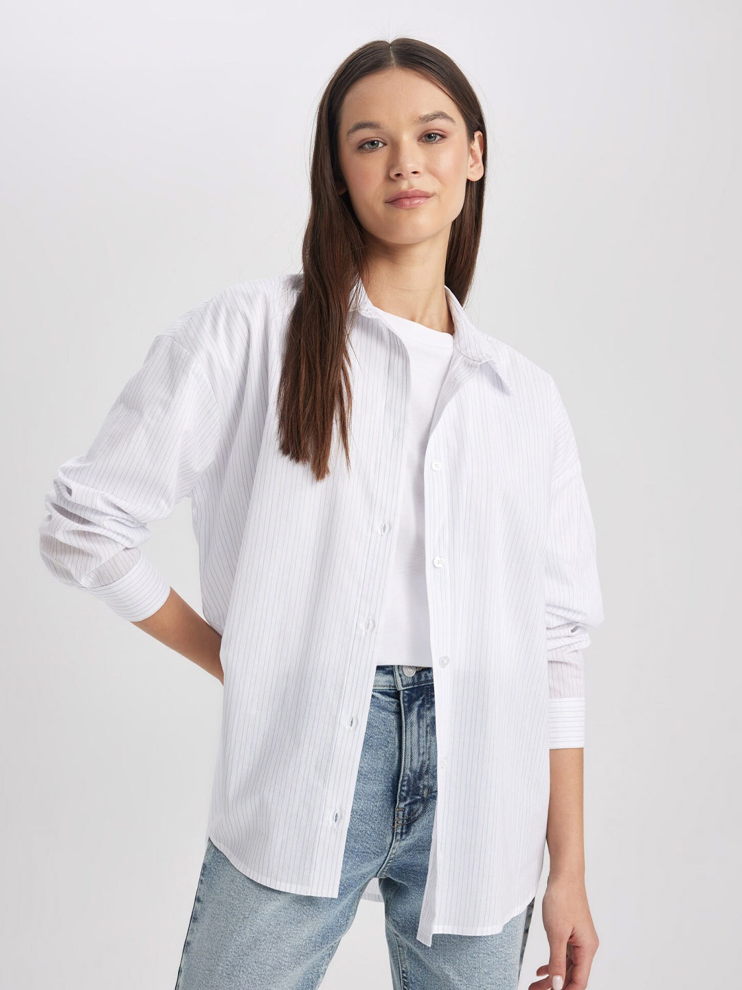 

DeFacto Women Opaque Casual Shirt, Na