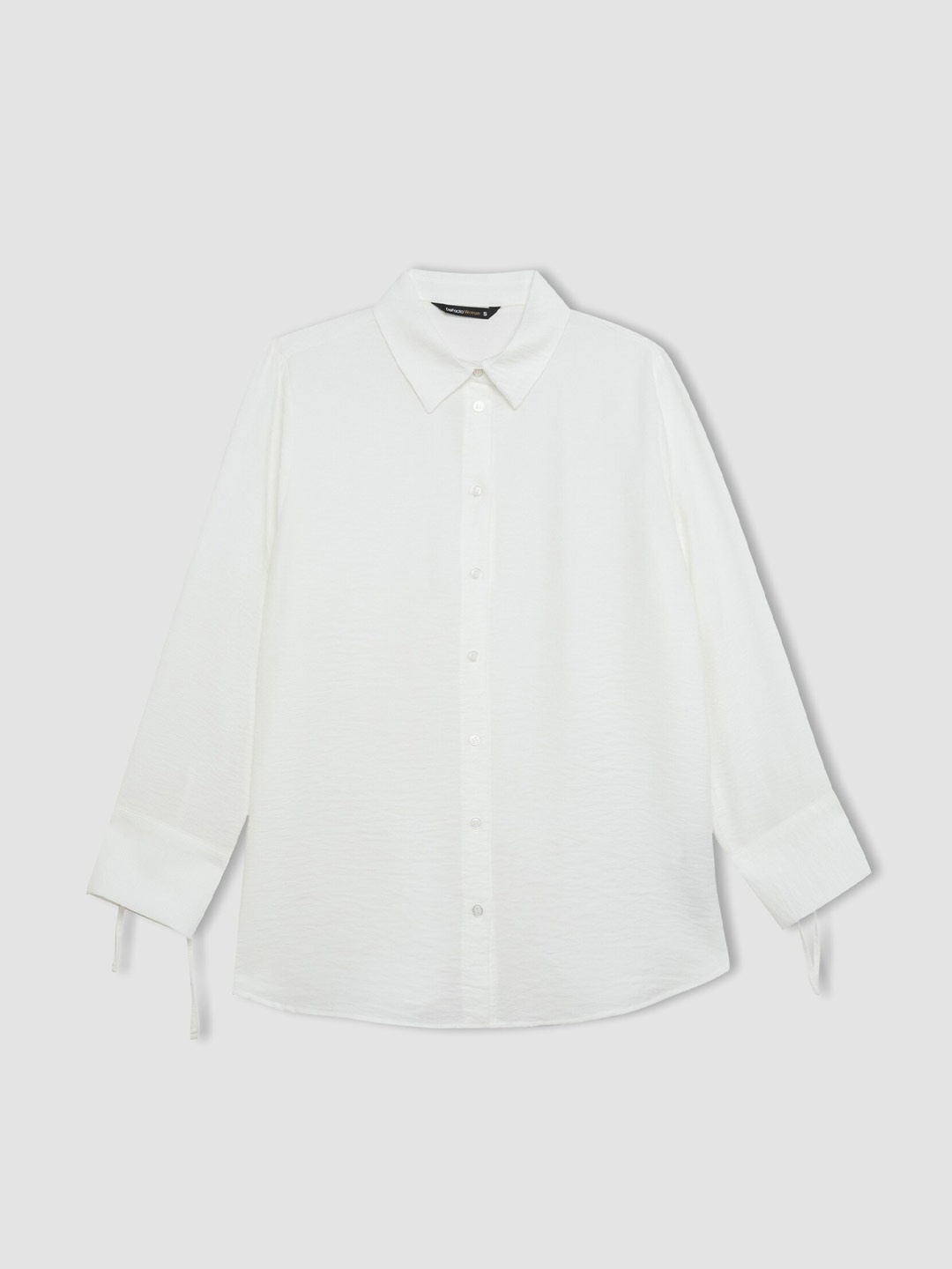 

DeFacto Women Opaque Casual Cotton Shirt, White