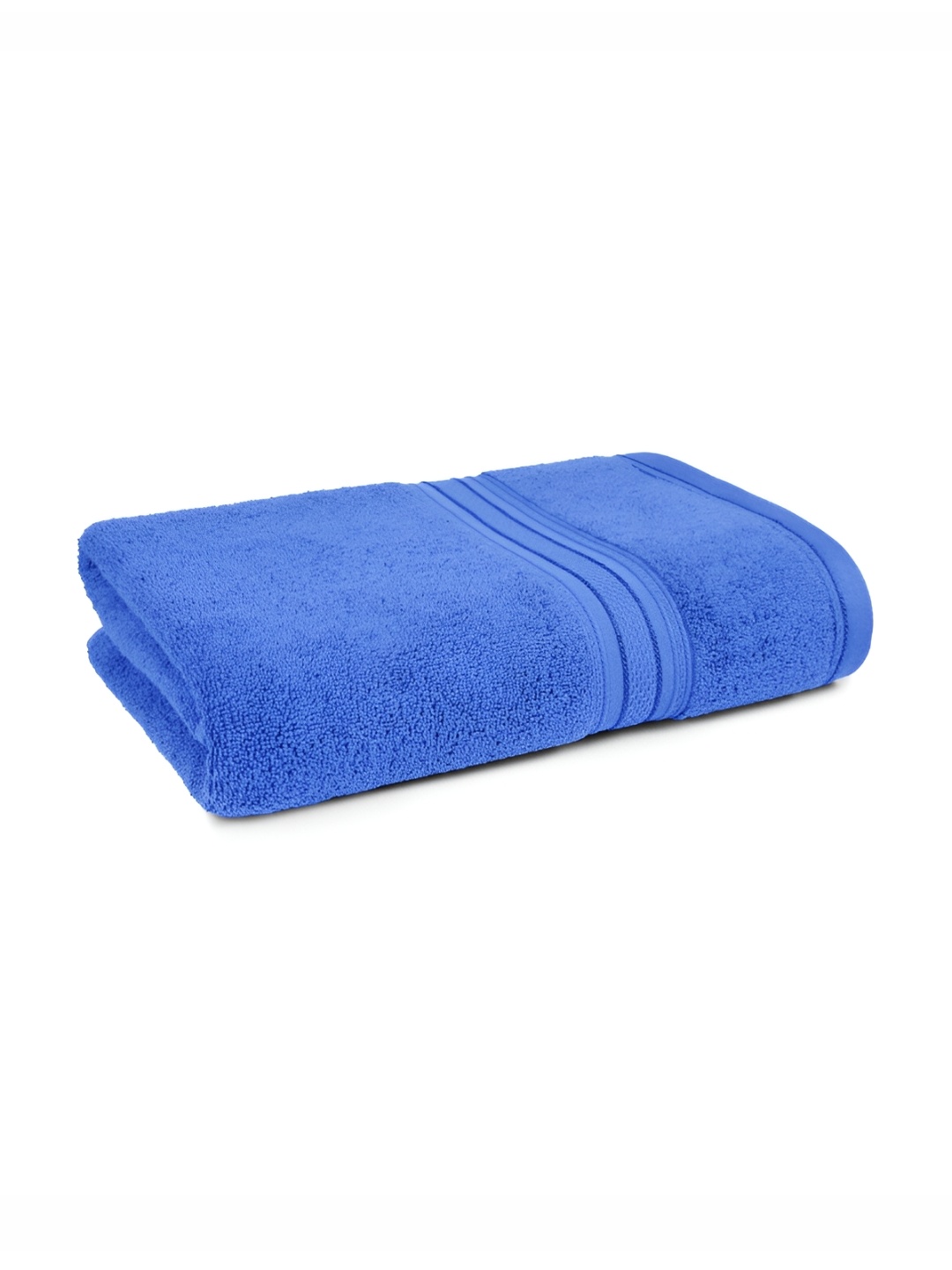 

MYTRIDENT Classic Blue 525 GSM Pure Cotton Super Soft Bath Towel