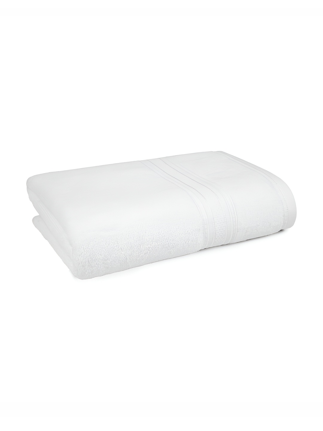 

MYTRIDENT Classic White Pure Cotton 525 GSM Bath Towel