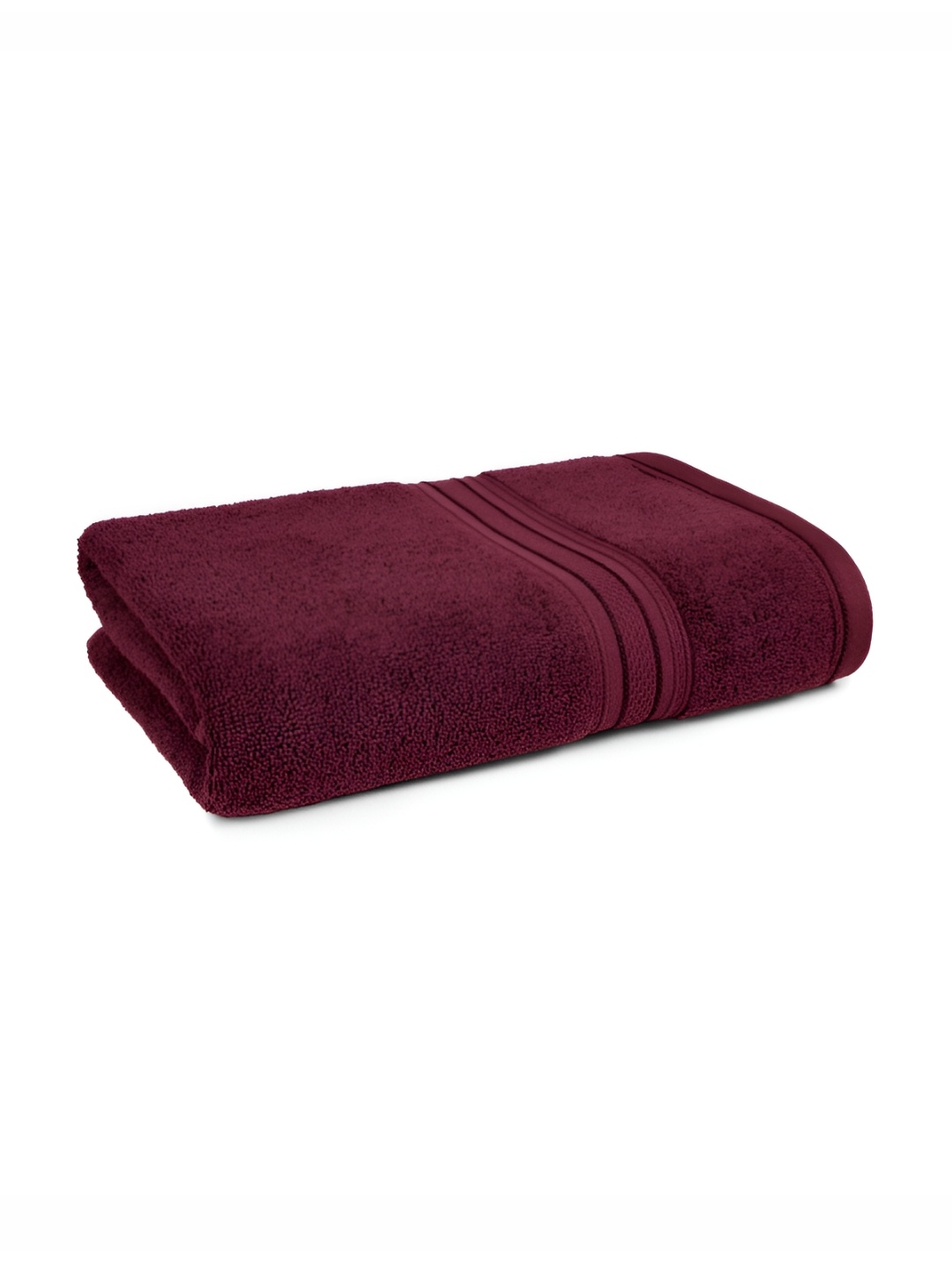 

MYTRIDENT Classic Burgundy Pure Cotton 525 GSM Bath Towel