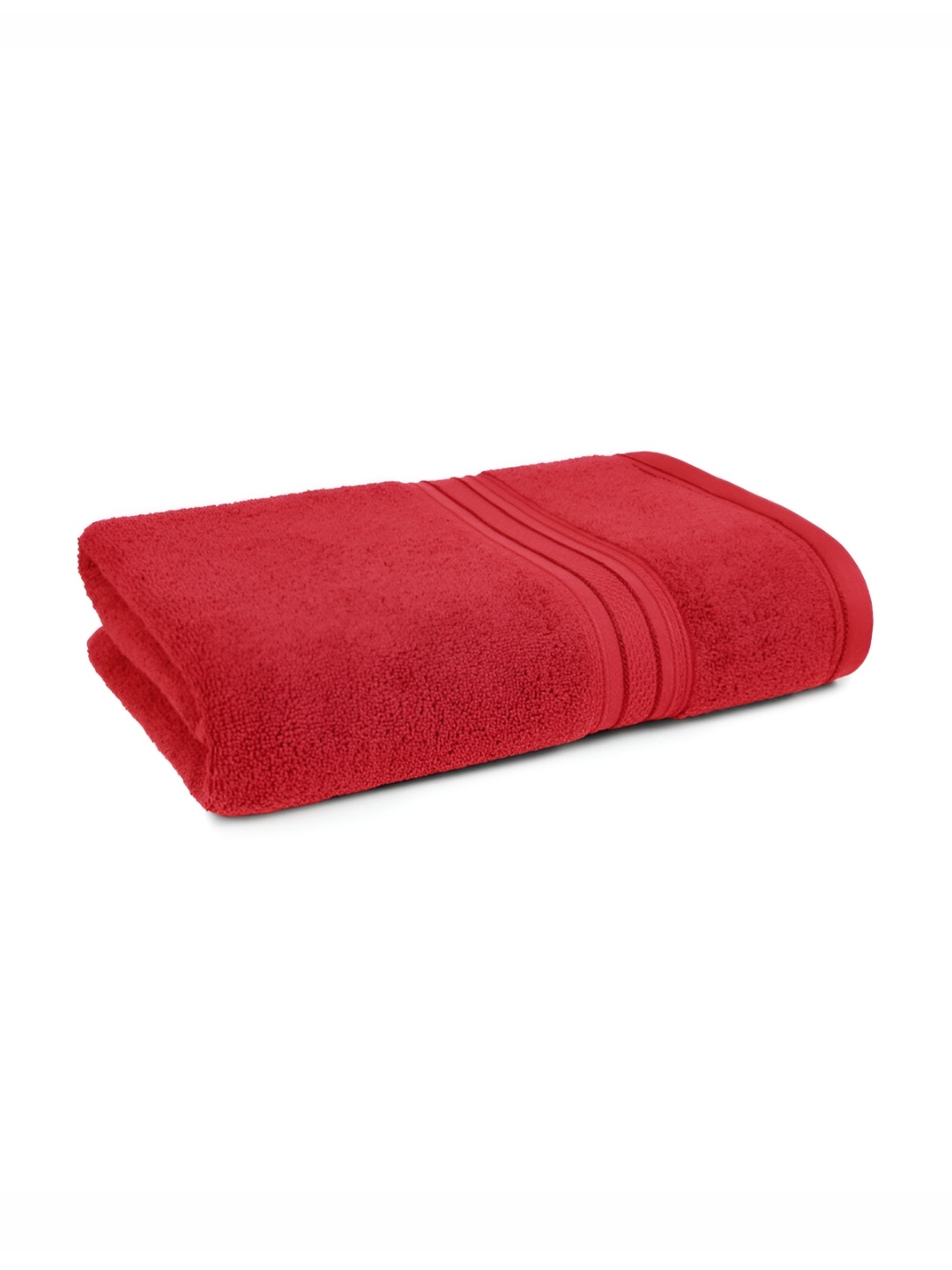 

MYTRIDENT Classic Red Pure Cotton 525 GSM Bath Towel