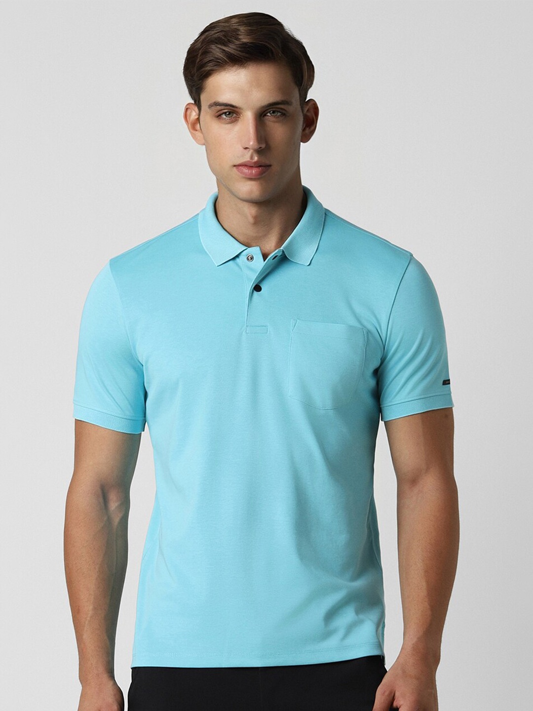 

Van Heusen Flex Men Polo Collar Pockets T-shirt, Blue