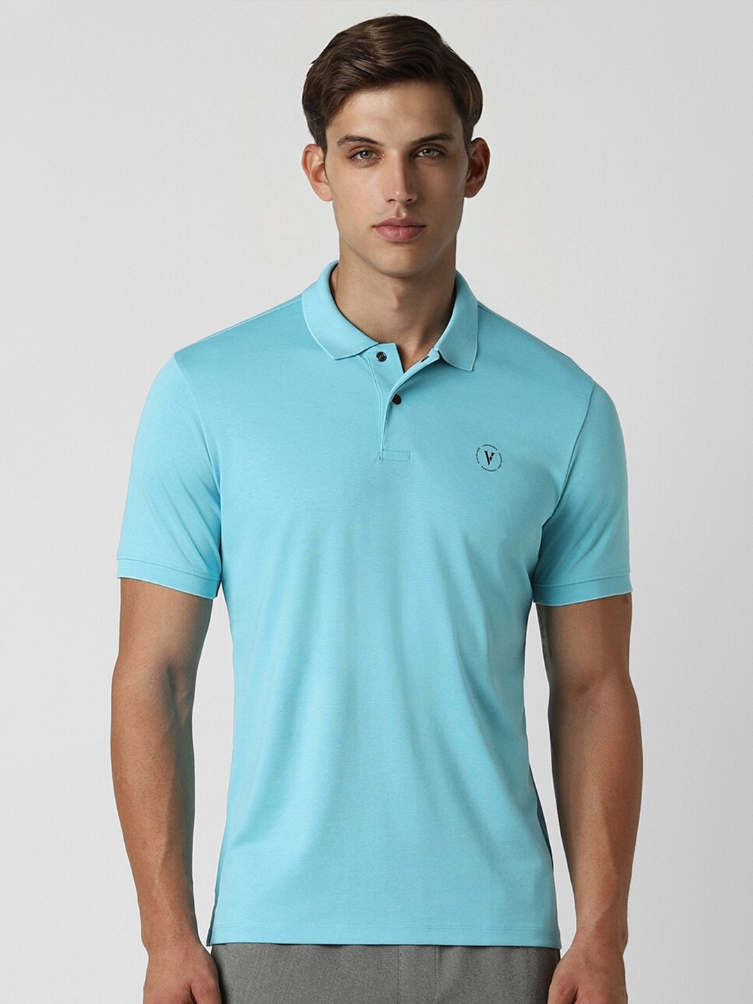 

Van Heusen Flex Men Polo Collar T-shirt, Blue