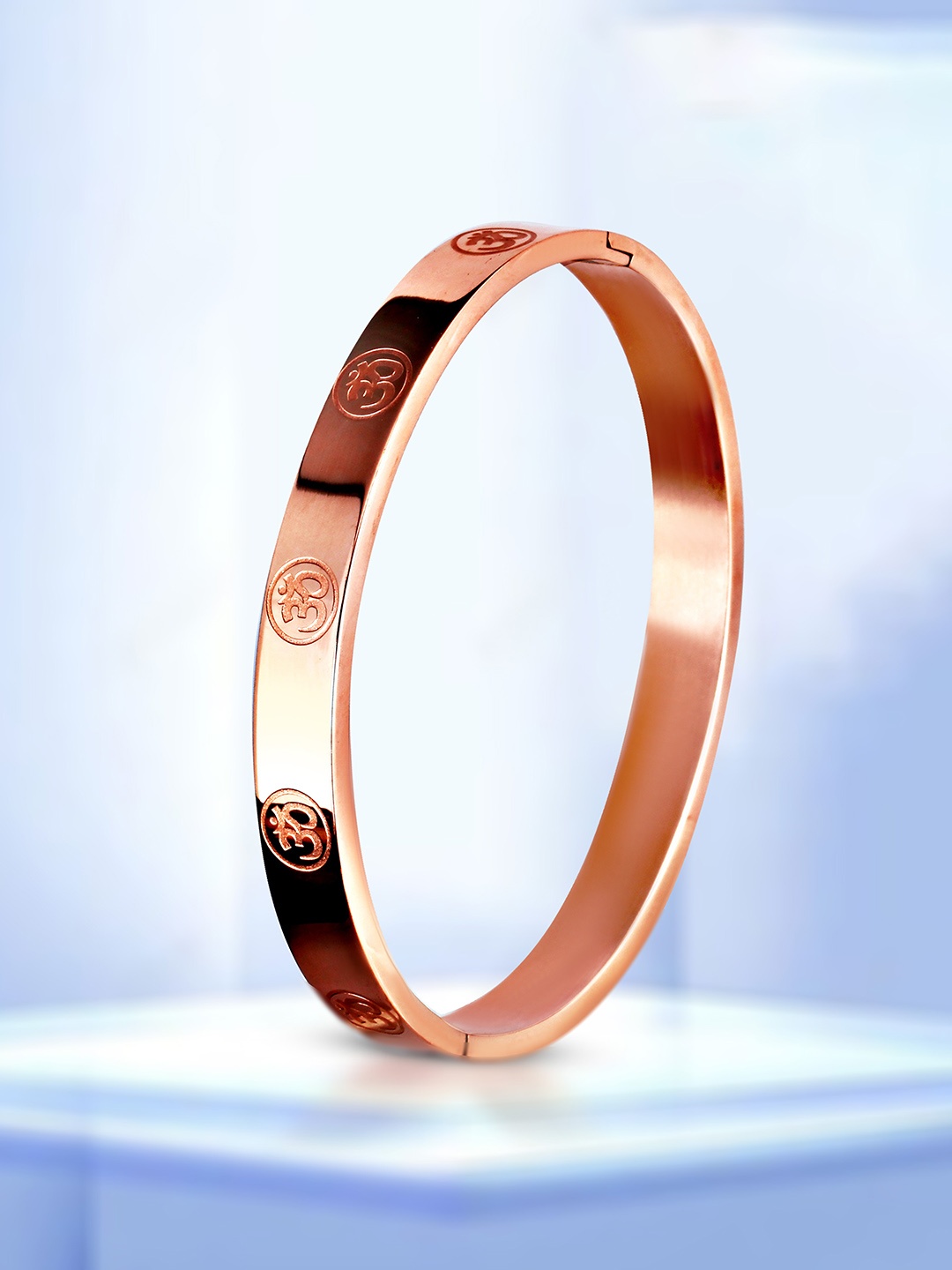 

MEENAZ Men Rose Gold-Plated Kada