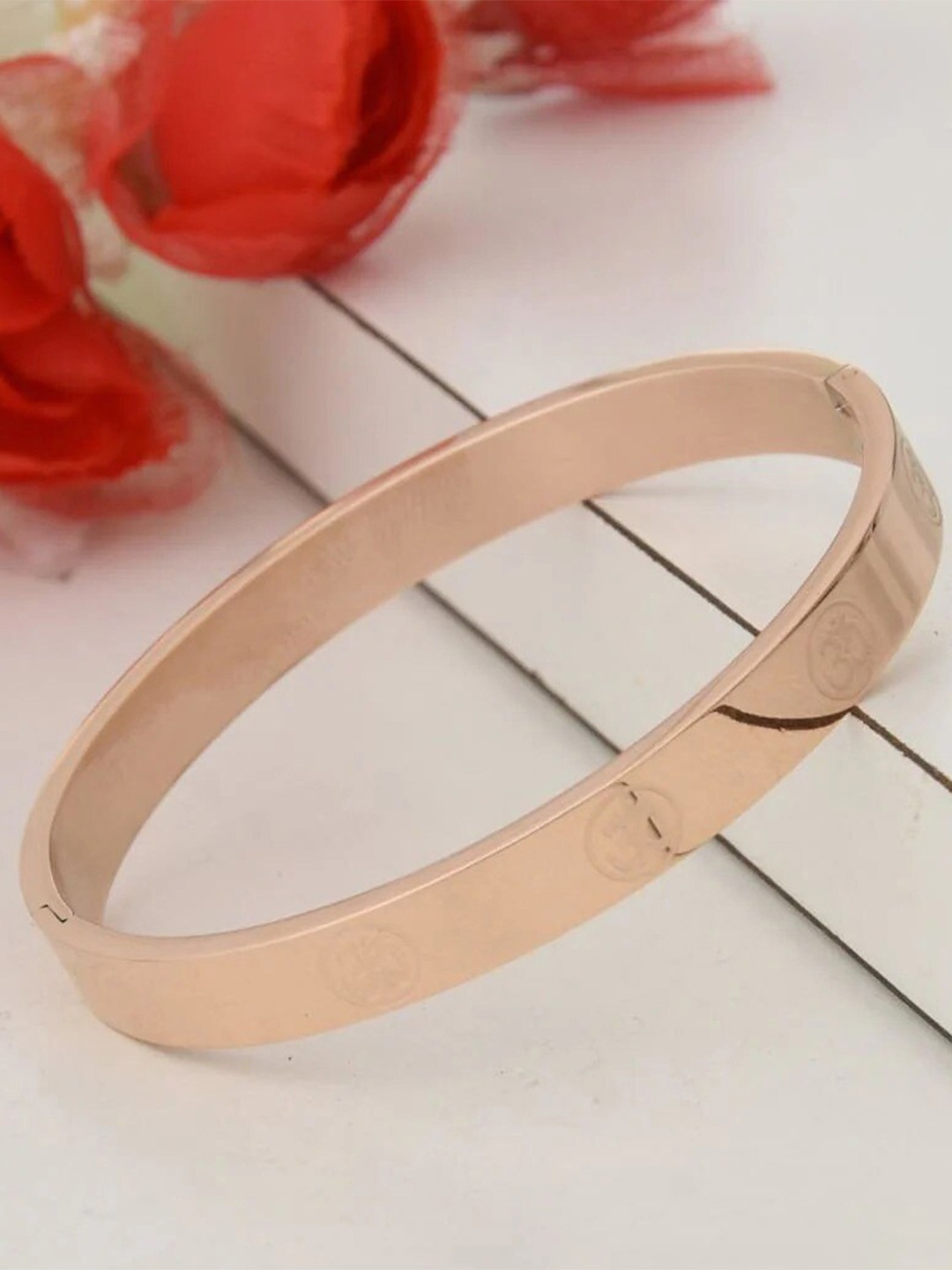 

MEENAZ Men Rose Gold-Plated Kada