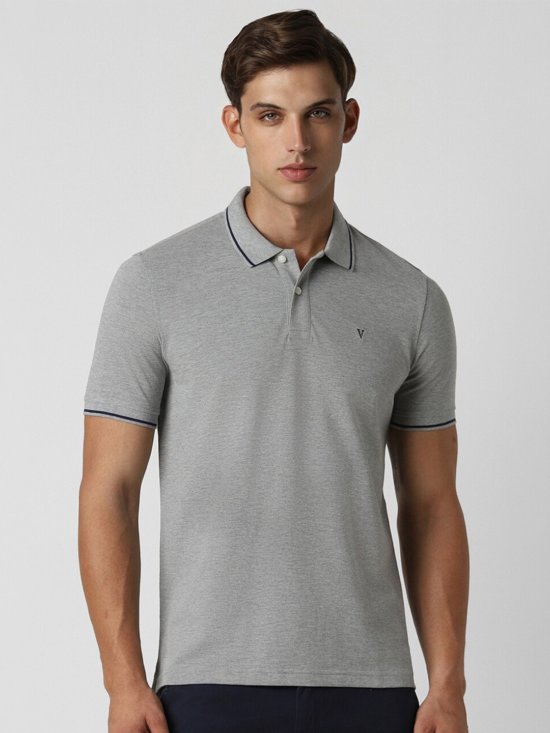 

Van Heusen Sport Men Polo Collar T-shirt, Grey