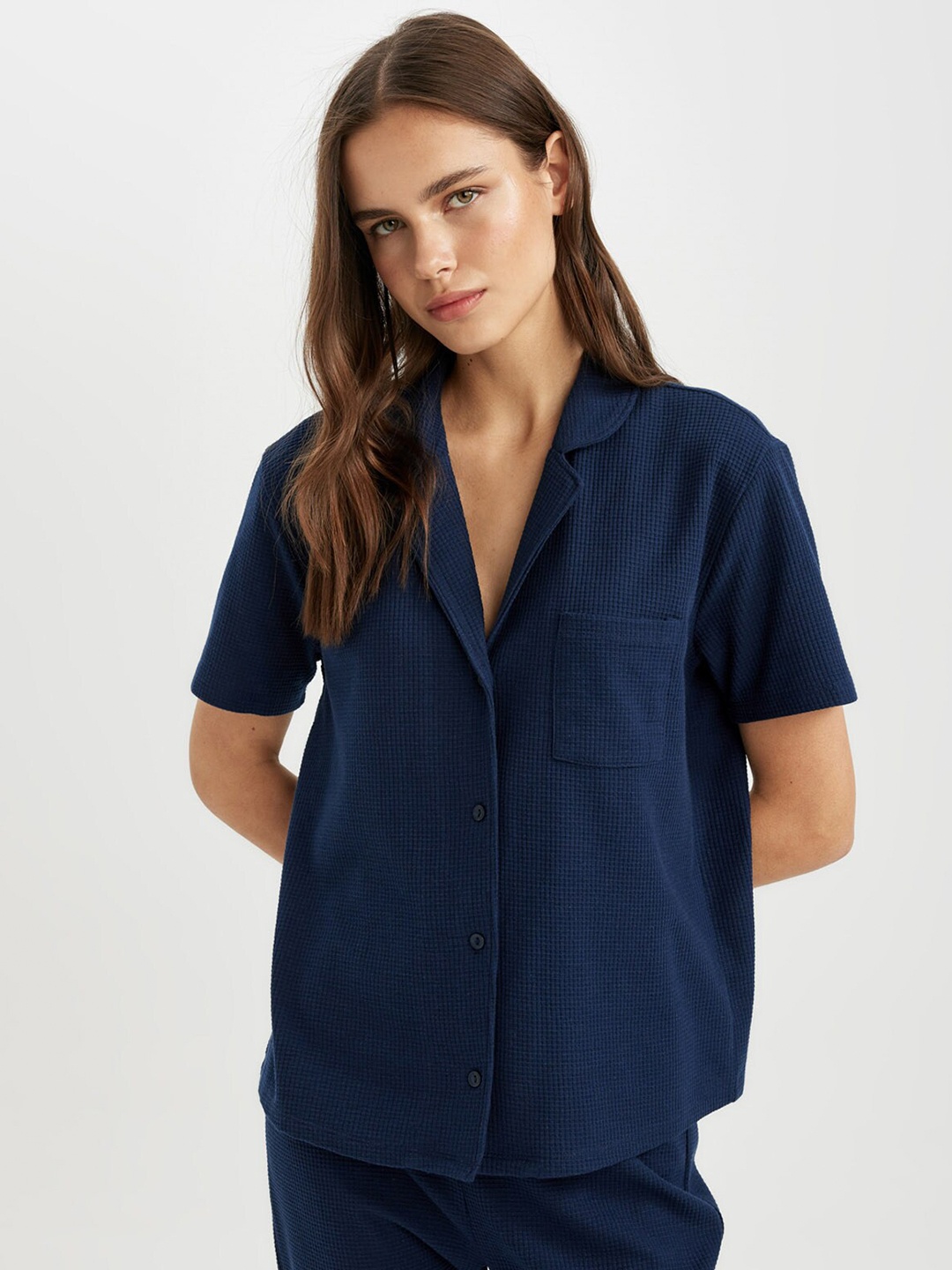 

DeFacto Cotton Shirt Style Top, Na