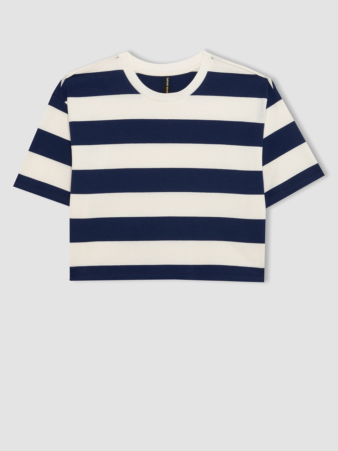 

DeFacto Women Striped Pockets T-shirt, Na