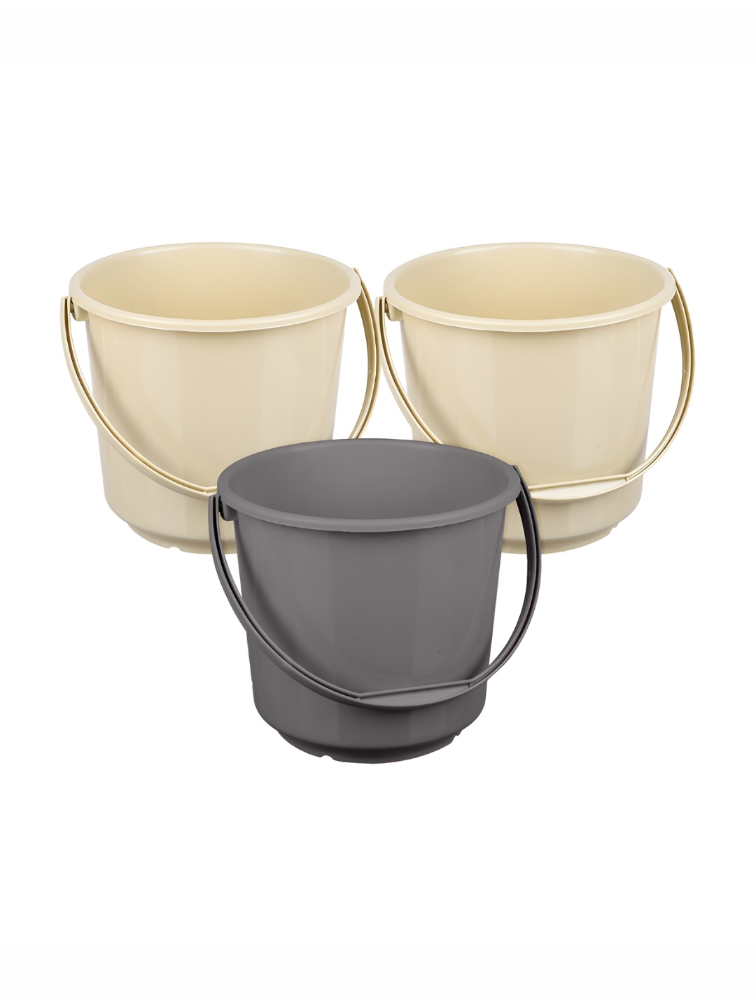 

Kuber Industries Beige & Grey 3 pieces Bath Accessories Set