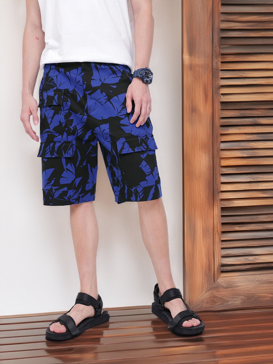 

Kook N Keech Men Sapphire Shores Shorts, Black