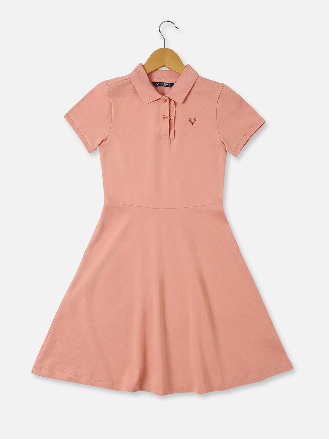 

Allen Solly Junior Solid Fit & Flare Dress, Peach