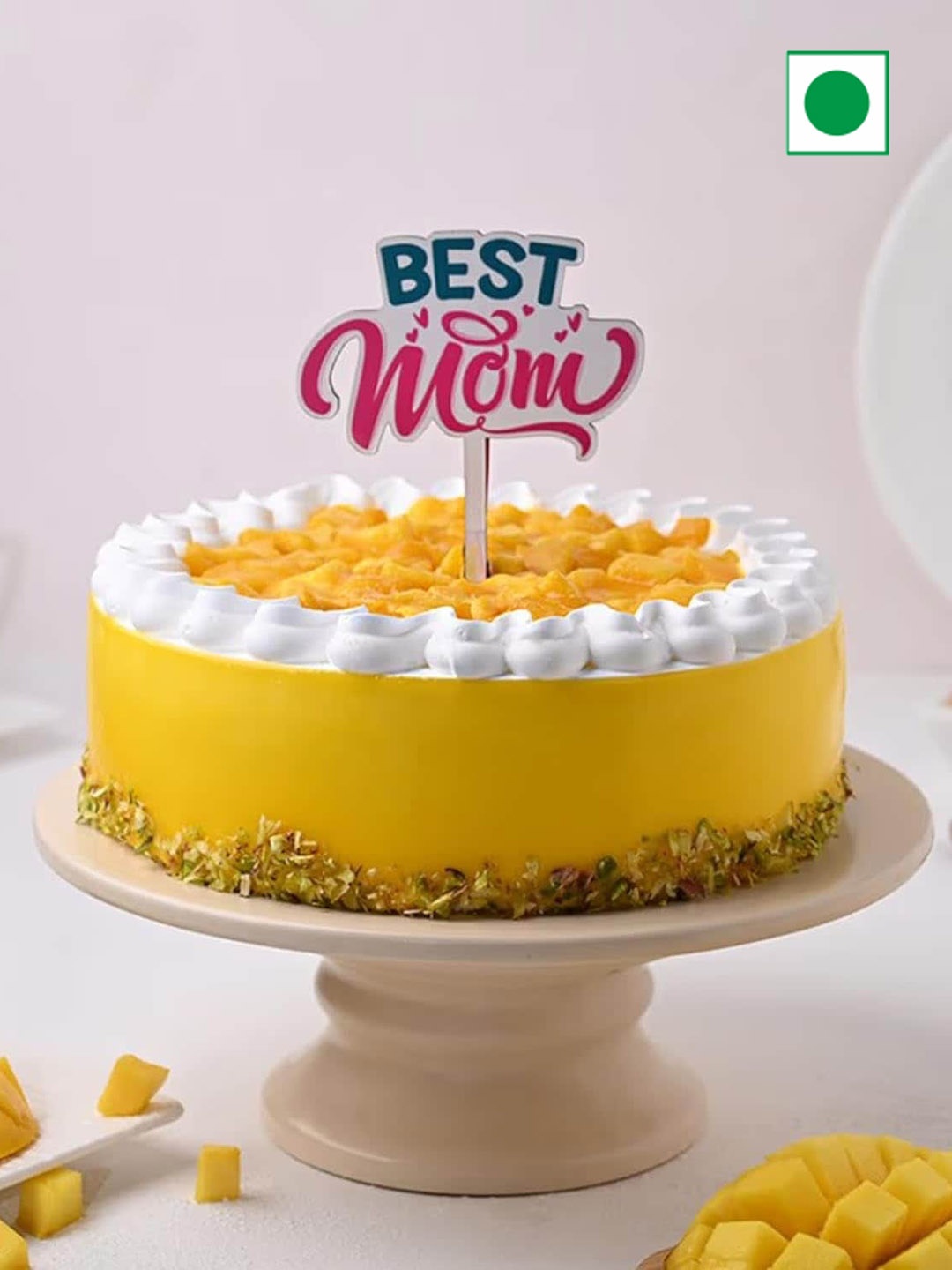 

Floweraura Fruit Flavour Eggless Round Cake- 2 kg, Yellow