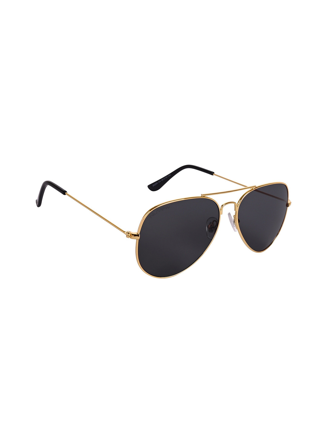 

NuVew Unisex Aviator Sunglasses with UV Protected Lens-ES_16576-32-NW-3025A-BLK-GLD-AV, Black